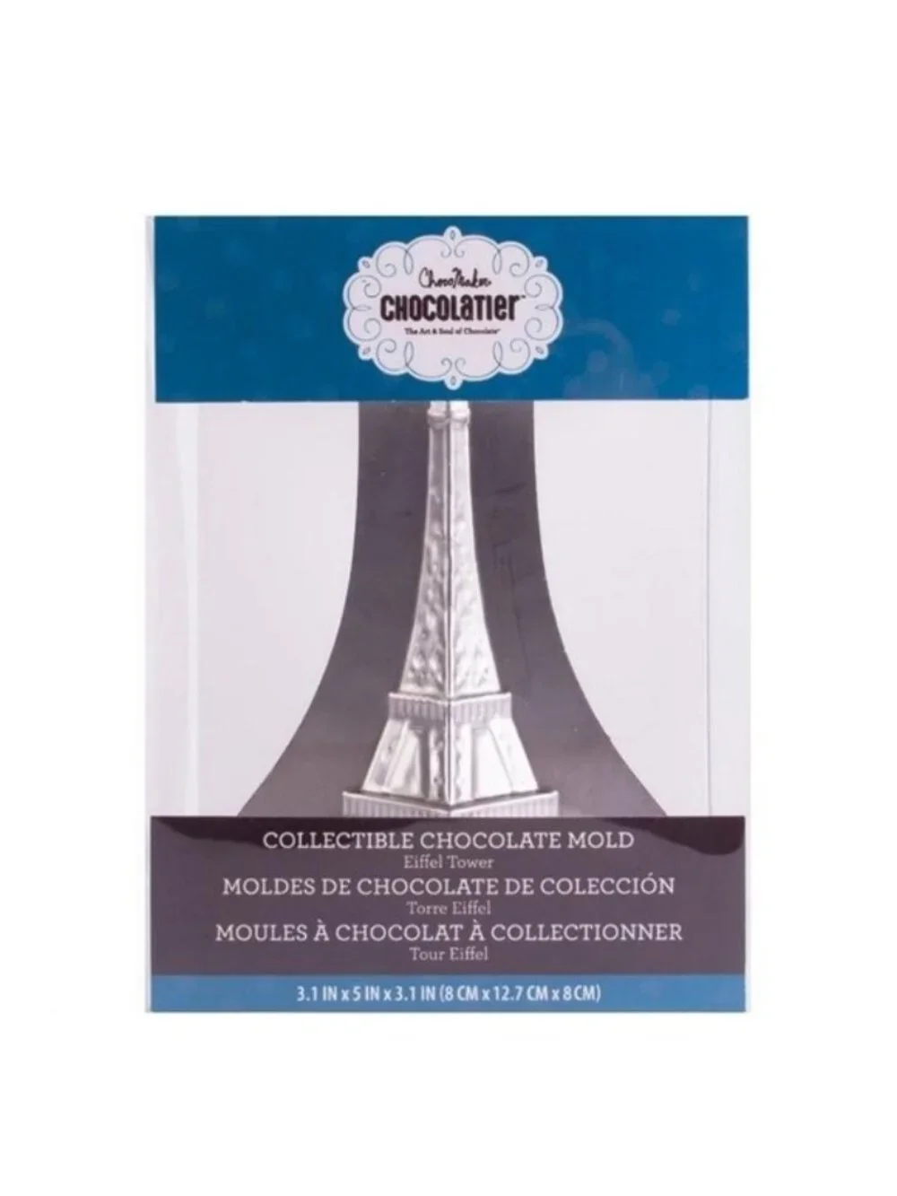 Chocomaker Chocolatier Eiffel Tower Collectible Chocolate Molds + Eat Me Stamp